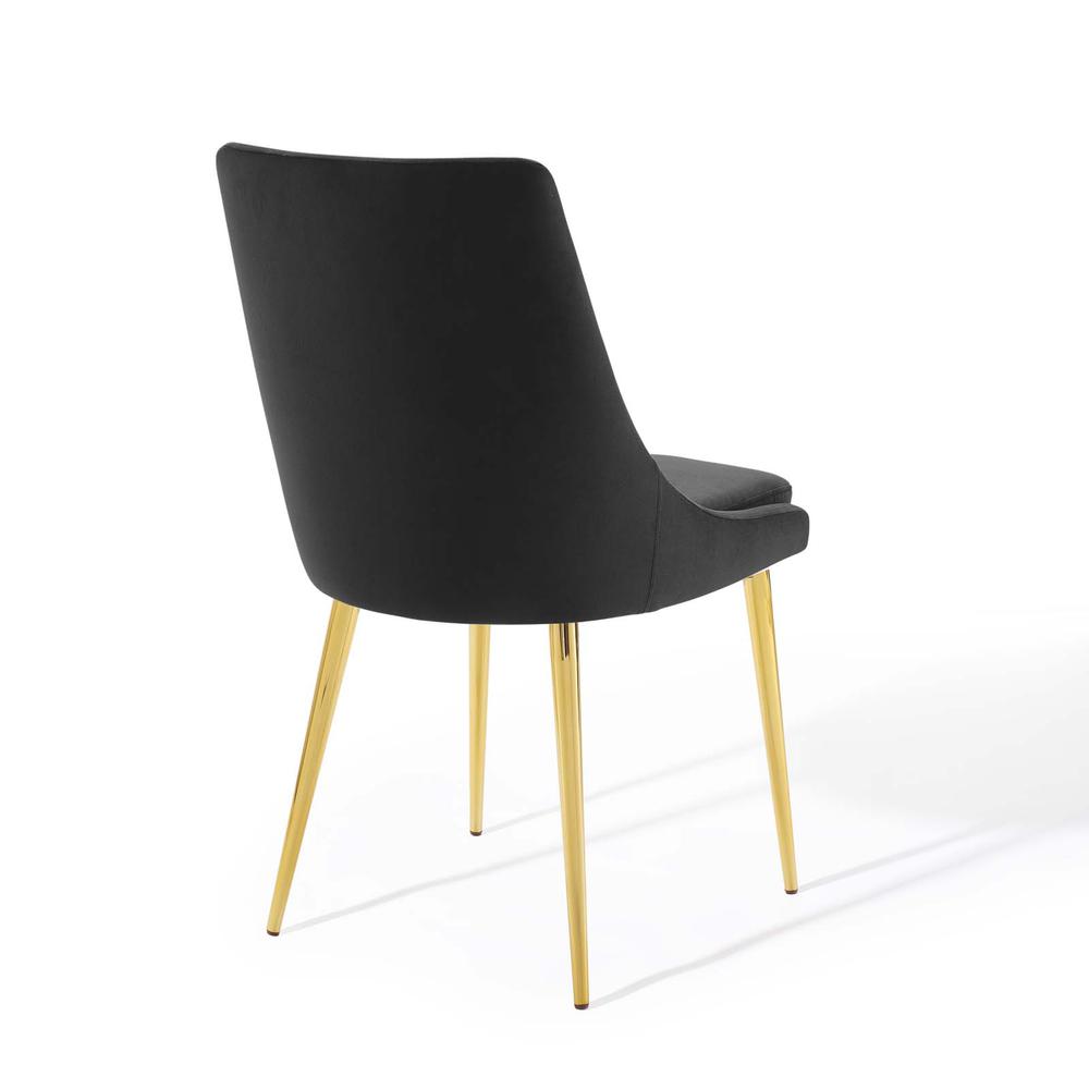 Viscount Modern Accent Performance Velvet Dining Chair. Picture 4