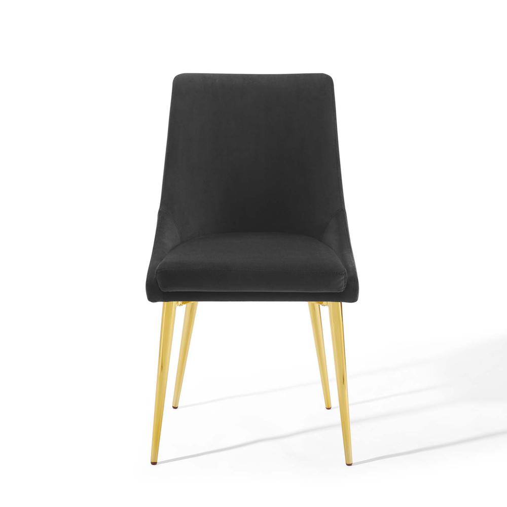 Viscount Modern Accent Performance Velvet Dining Chair. Picture 5