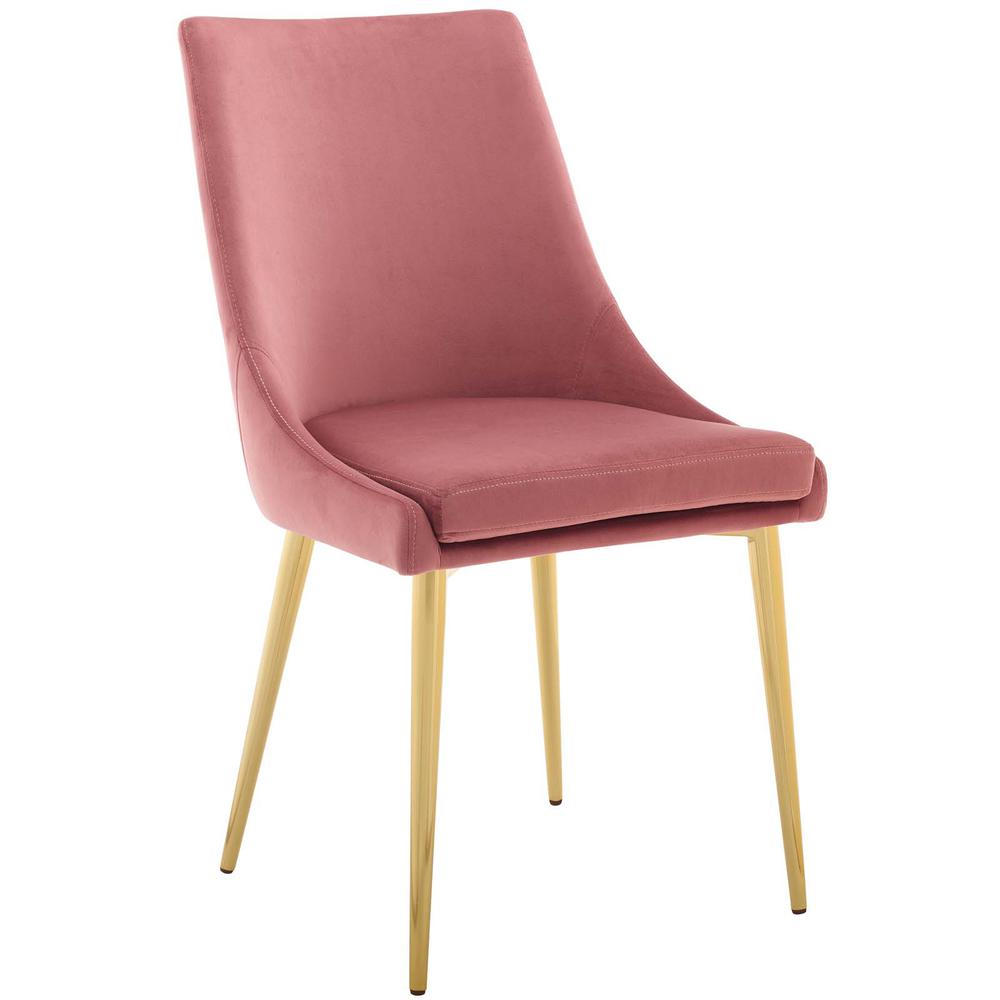 Viscount Modern Accent Performance Velvet Dining Chair - Dusty Rose EEI-3416-DUS. The main picture.