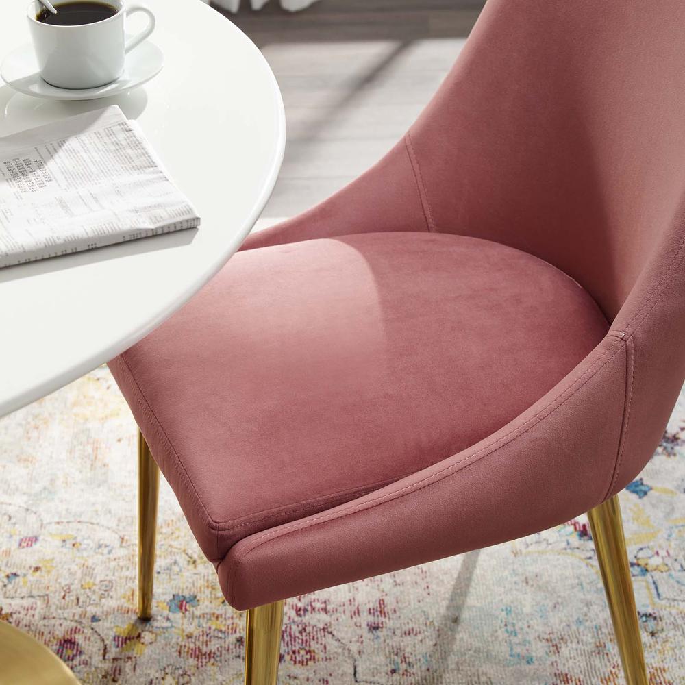 Viscount Modern Accent Performance Velvet Dining Chair - Dusty Rose EEI-3416-DUS. Picture 6