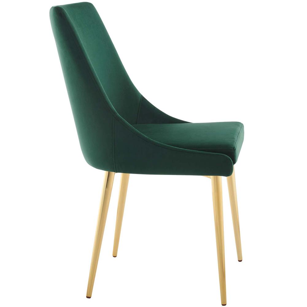 Viscount Modern Accent Performance Velvet Dining Chair. Picture 2