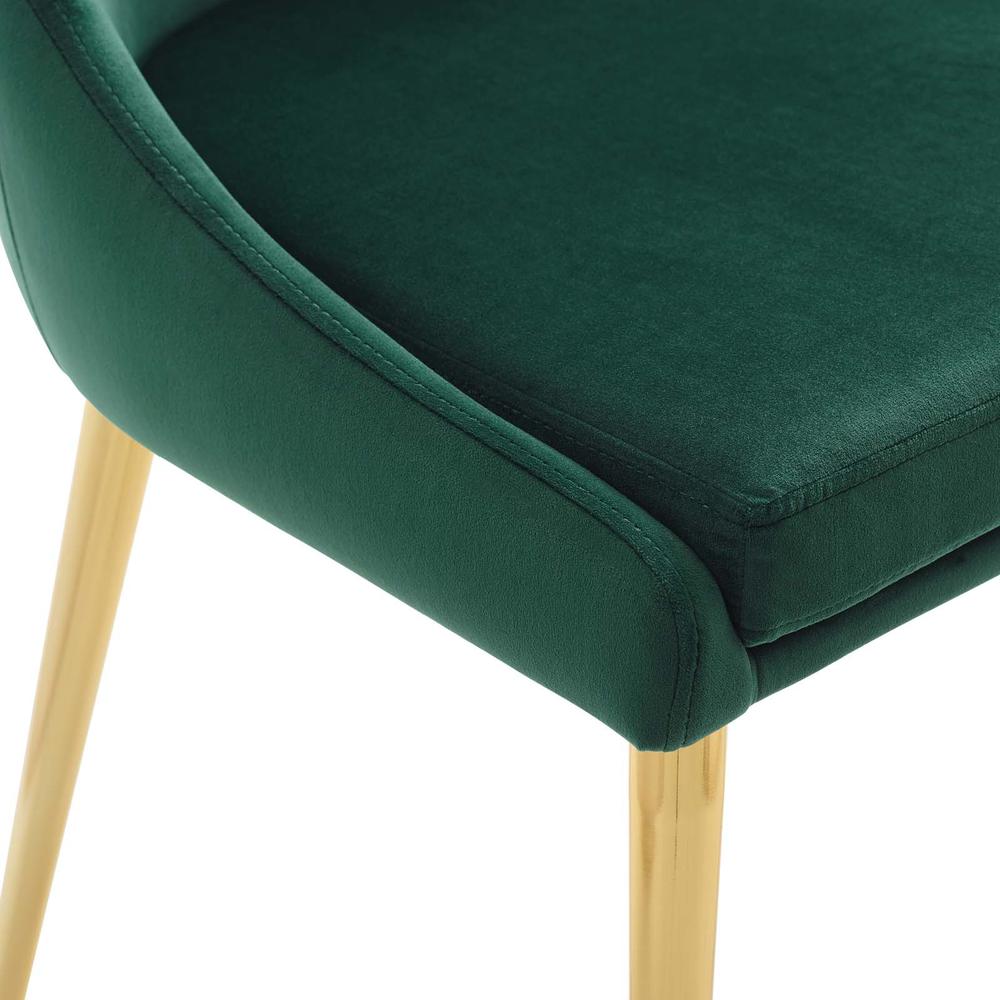 Viscount Modern Accent Performance Velvet Dining Chair. Picture 5