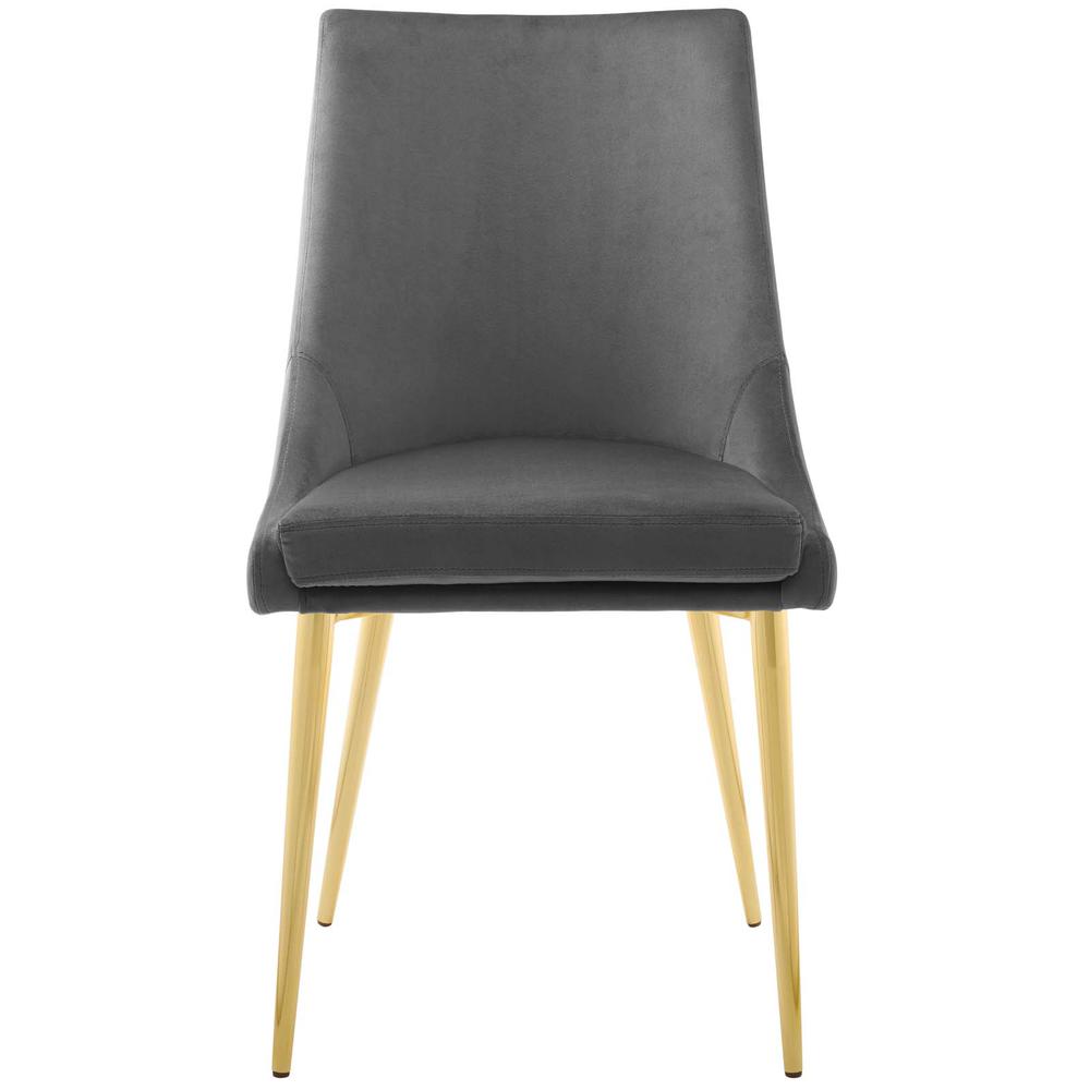 Viscount Modern Accent Performance Velvet Dining Chair. Picture 4