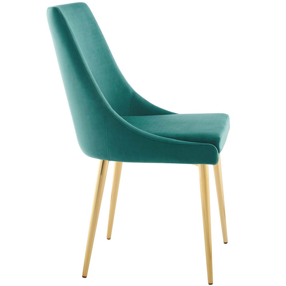 Viscount Modern Accent Performance Velvet Dining Chair. Picture 2