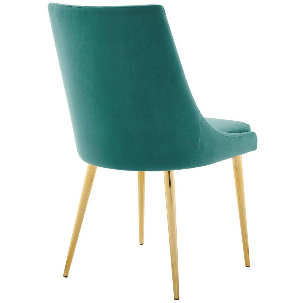 Viscount Modern Accent Performance Velvet Dining Chair. Picture 3