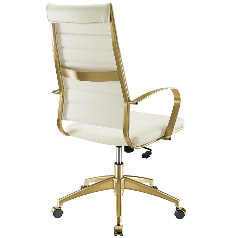 Jive Gold Stainless Steel Highback Office Chair. Picture 3