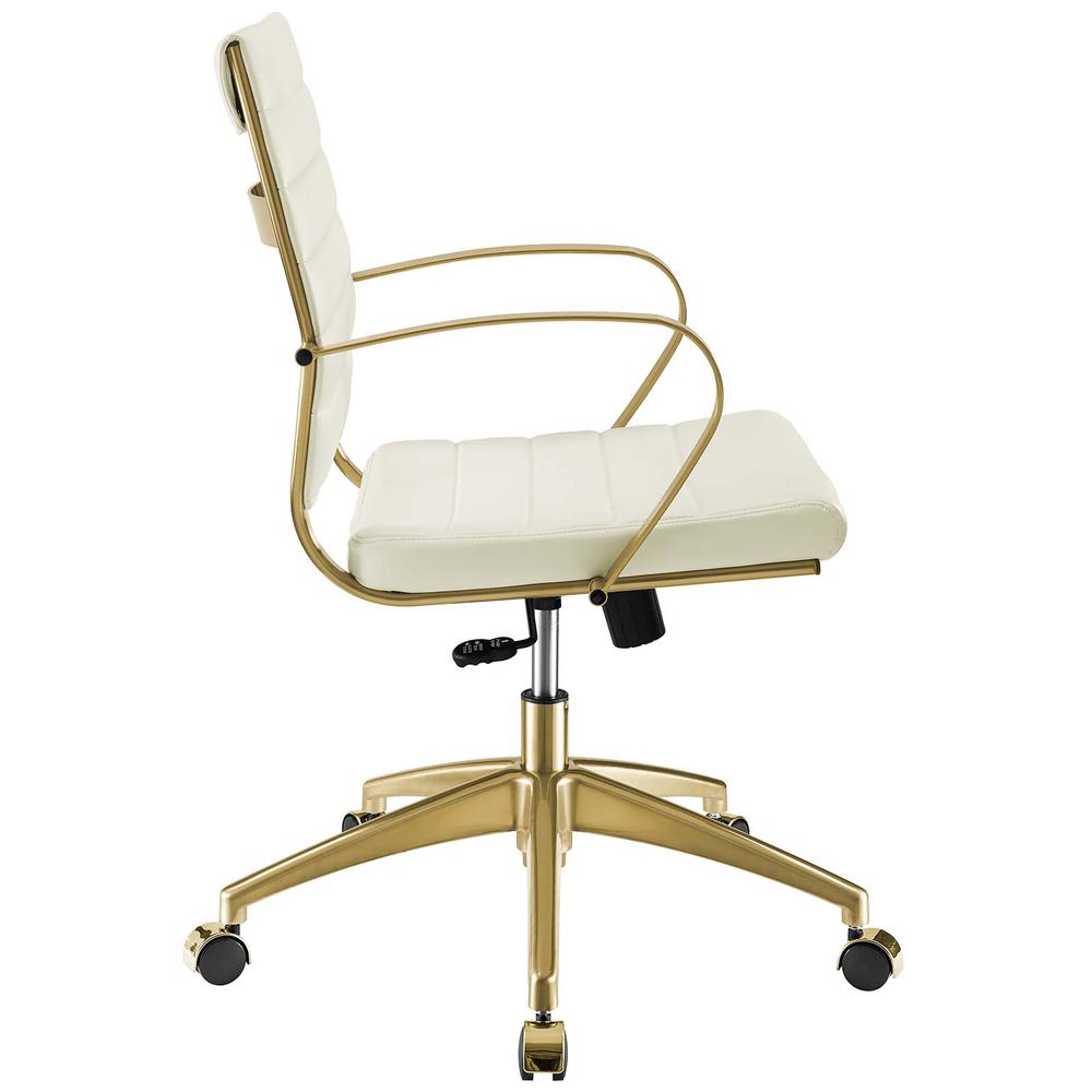 Jive Gold Stainless Steel Midback Office Chair. Picture 2