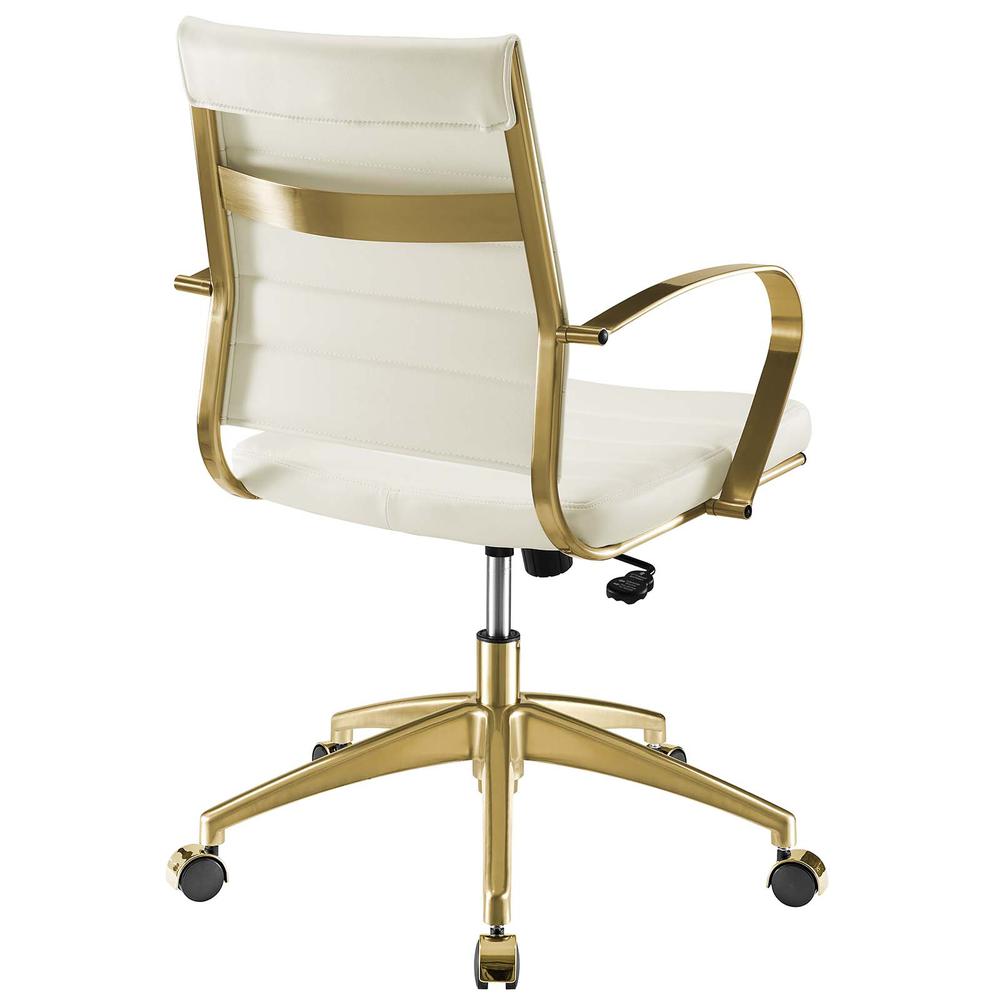 Jive Gold Stainless Steel Midback Office Chair. Picture 3