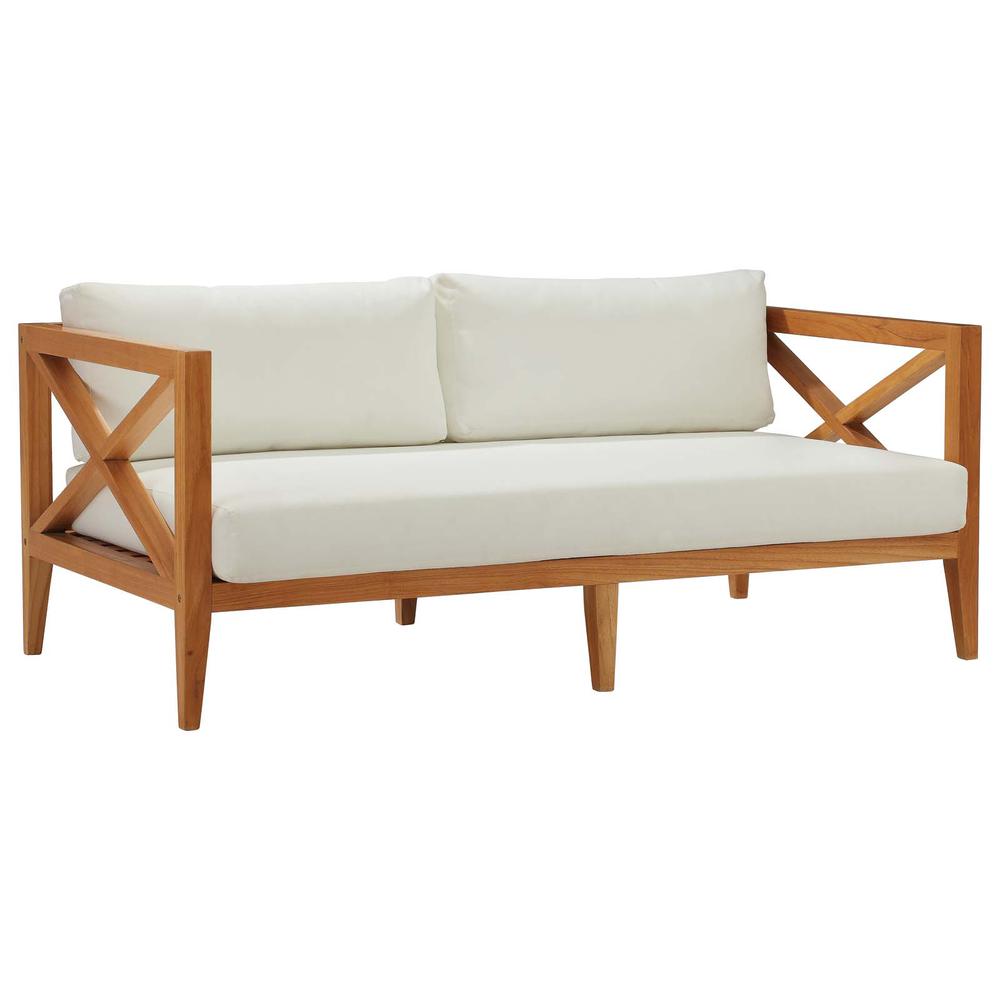 Northlake Outdoor Patio Premium Grade A Teak Wood Sofa. Picture 1