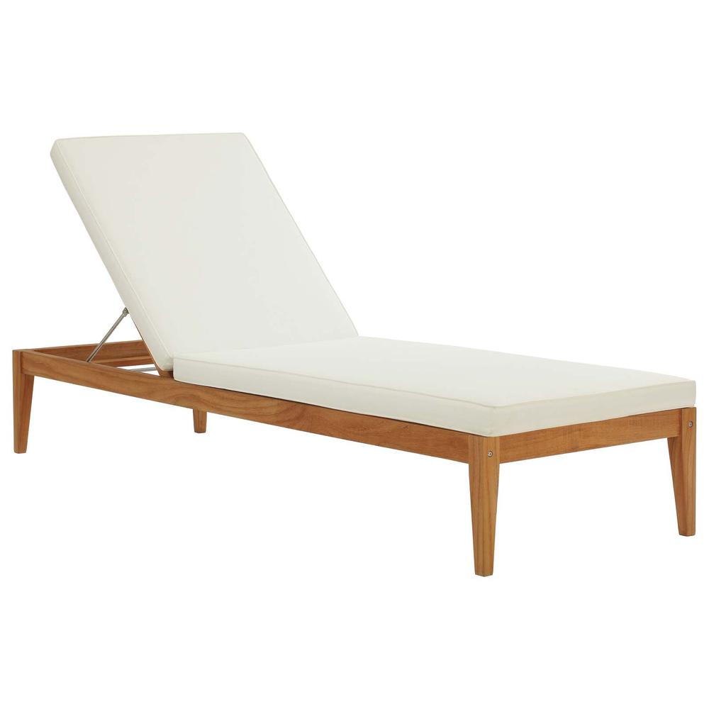 Northlake Outdoor Patio Premium Grade A Teak Wood Chaise Lounge. Picture 1