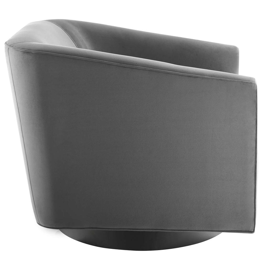 Twist Accent Lounge Performance Velvet Swivel Chair. Picture 2