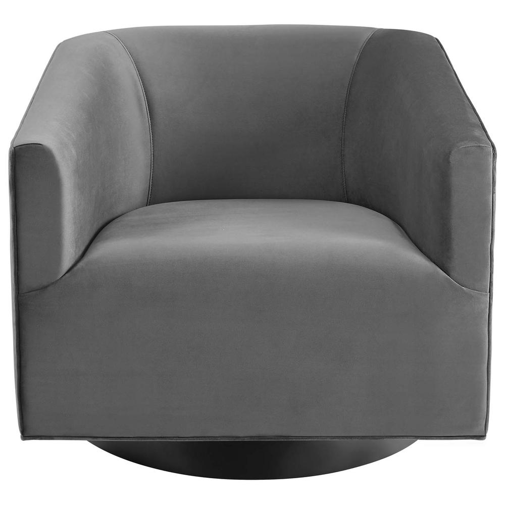 Twist Accent Lounge Performance Velvet Swivel Chair. Picture 4