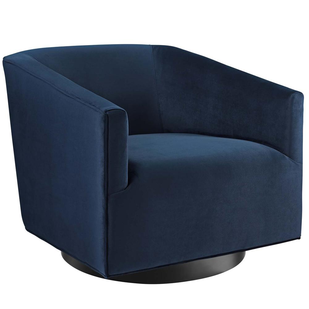 Twist Accent Lounge Performance Velvet Swivel Chair. Picture 1