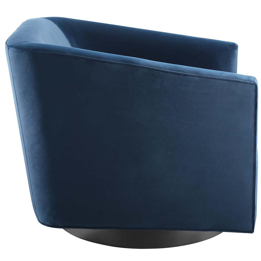 Twist Accent Lounge Performance Velvet Swivel Chair. Picture 2