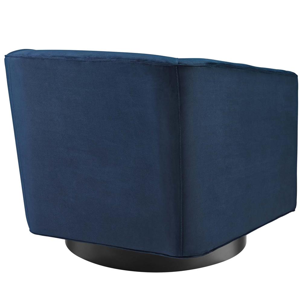Twist Accent Lounge Performance Velvet Swivel Chair. Picture 3