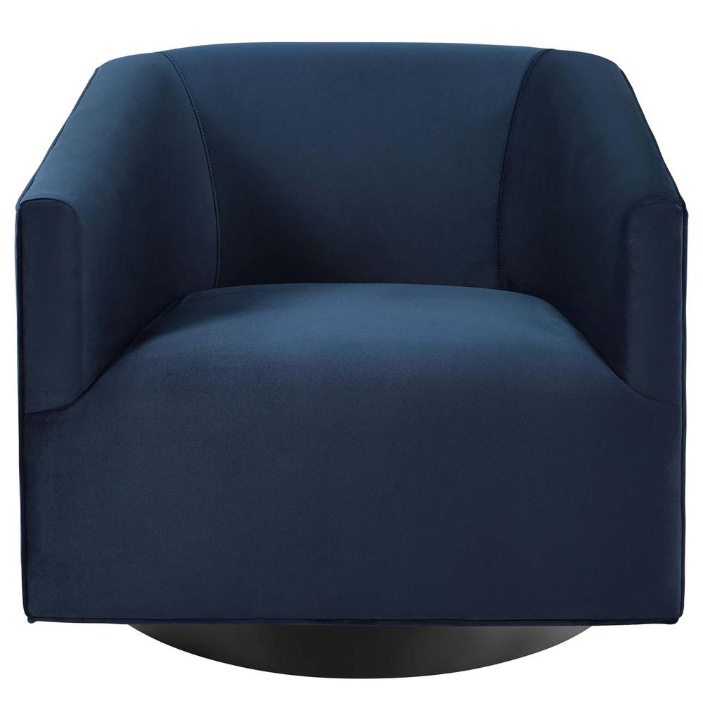 Twist Accent Lounge Performance Velvet Swivel Chair. Picture 4