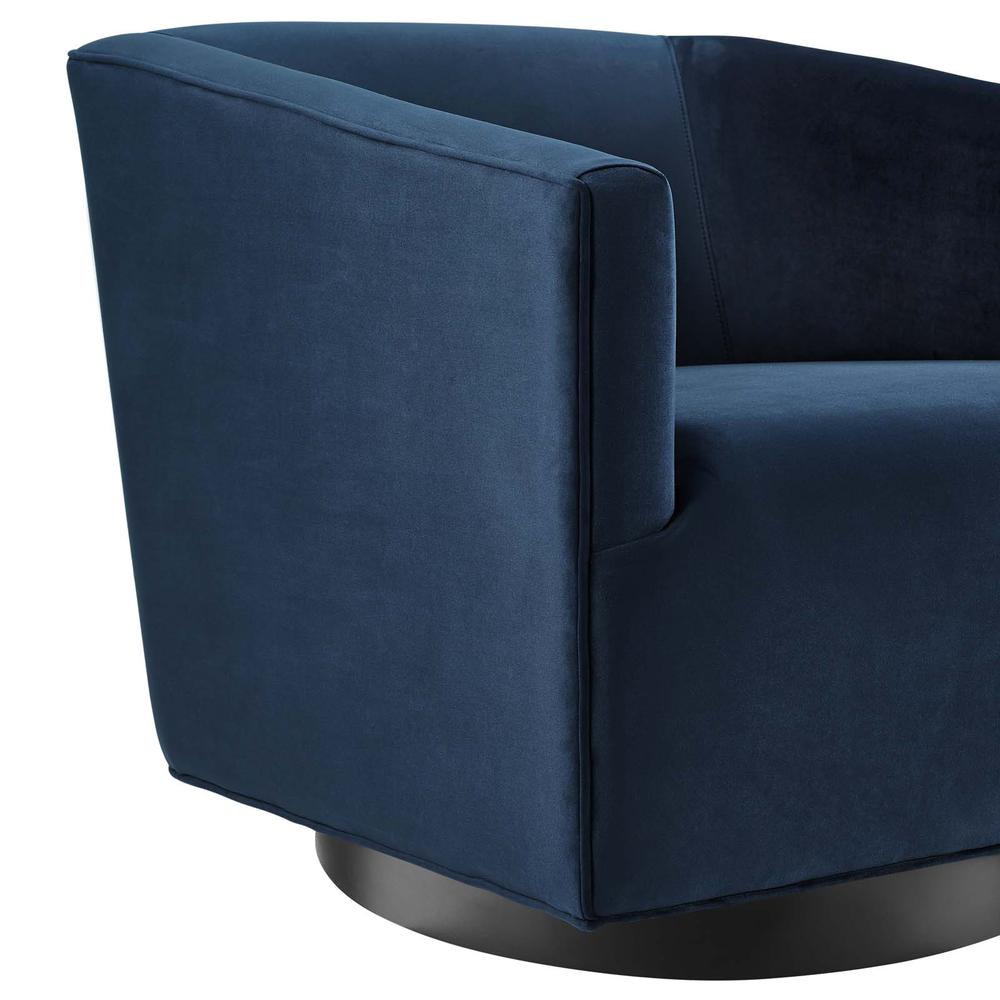 Twist Accent Lounge Performance Velvet Swivel Chair. Picture 5