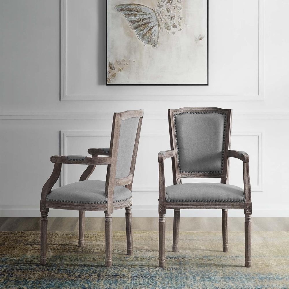 Penchant Dining Armchair Upholstered Fabric Set of 2. Picture 6