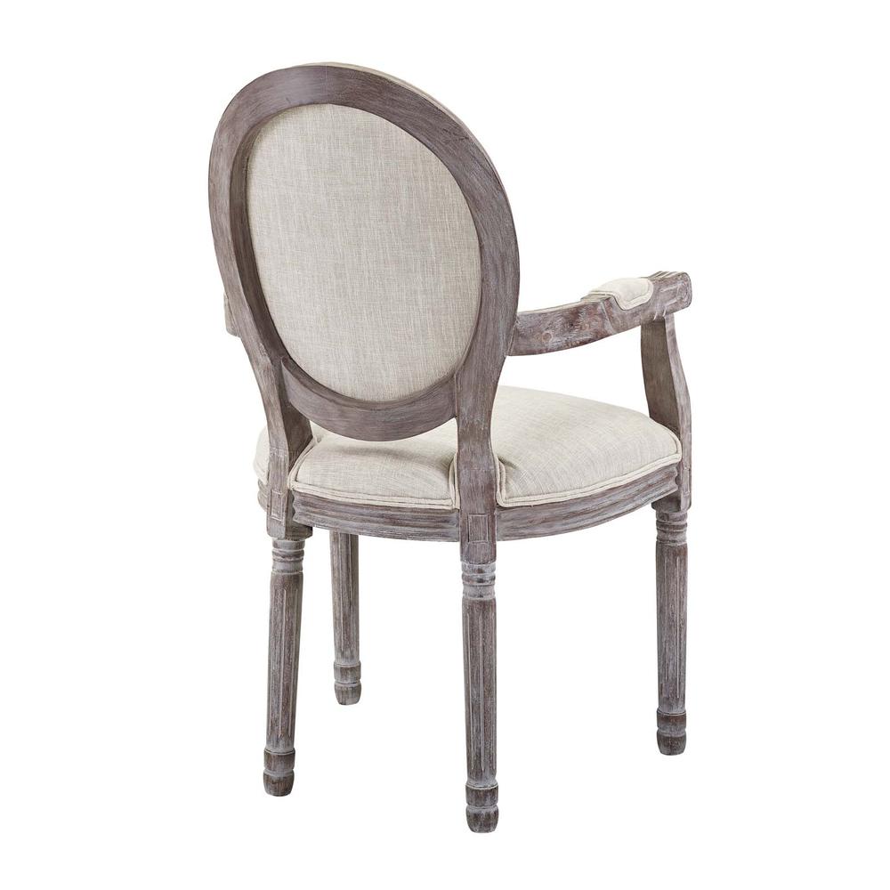 Emanate Dining Armchair Upholstered Fabric Set of 2 - Beige EEI-3465-BEI. Picture 4