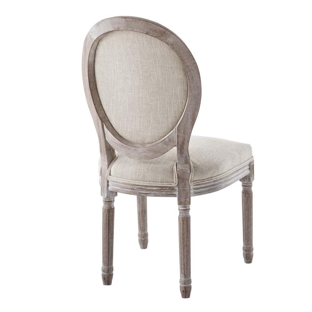 Emanate Dining Side Chair Upholstered Fabric Set of 2 - Beige EEI-3467-BEI. Picture 4