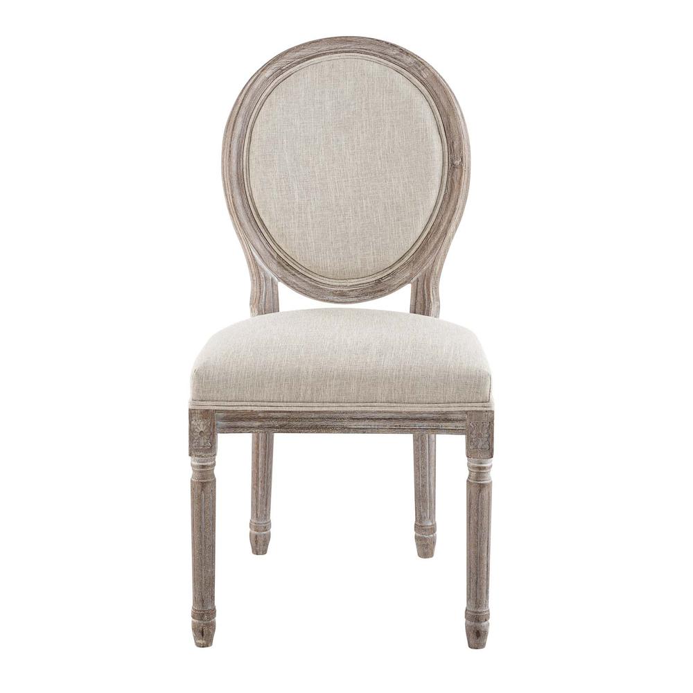 Emanate Dining Side Chair Upholstered Fabric Set of 2 - Beige EEI-3467-BEI. Picture 5