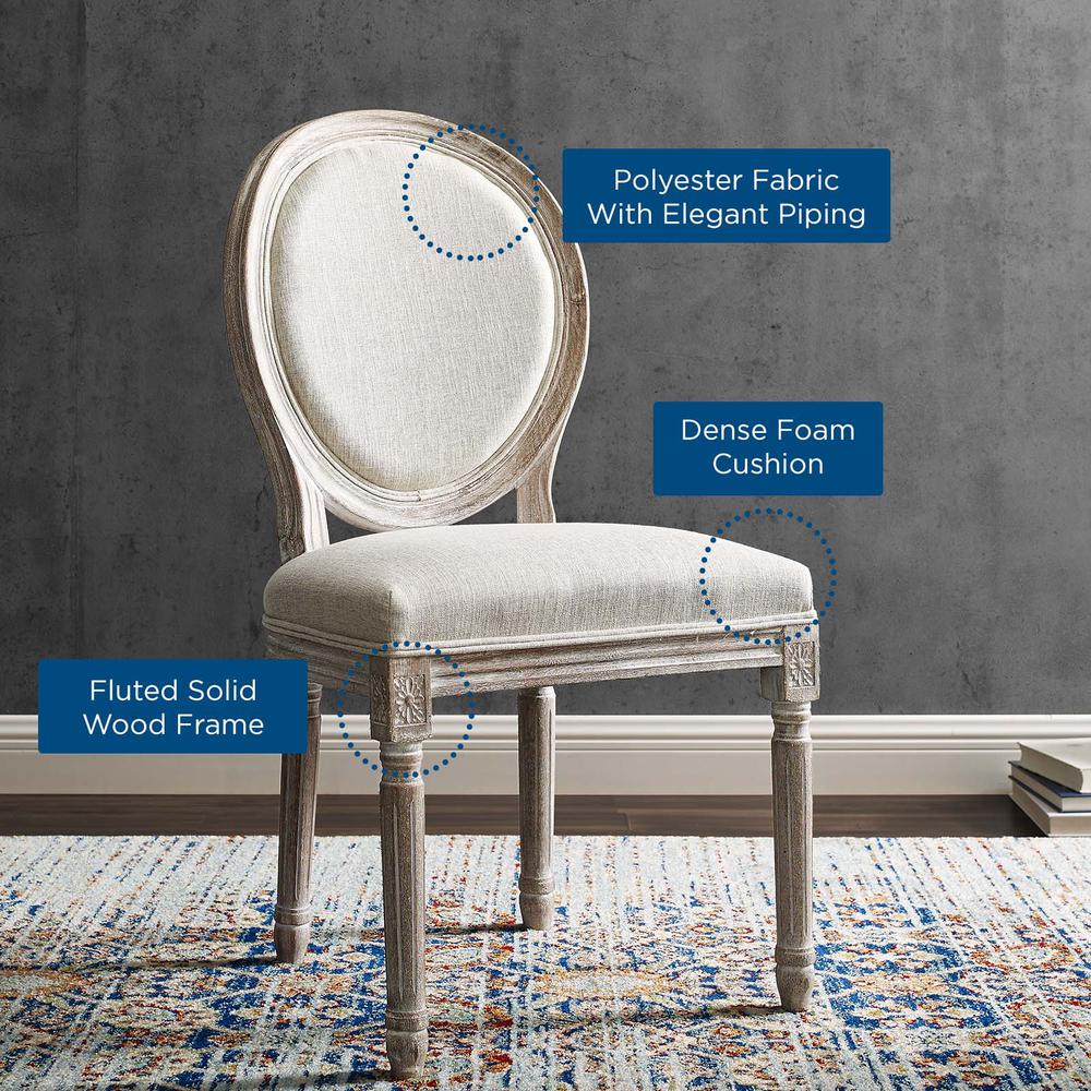 Emanate Dining Side Chair Upholstered Fabric Set of 4. Picture 6