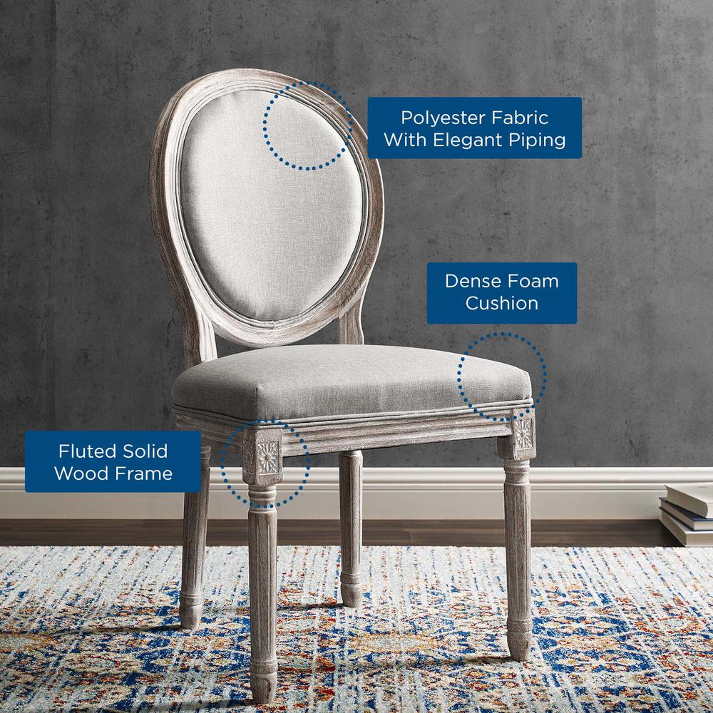 Emanate Dining Side Chair Upholstered Fabric Set of 4. Picture 6