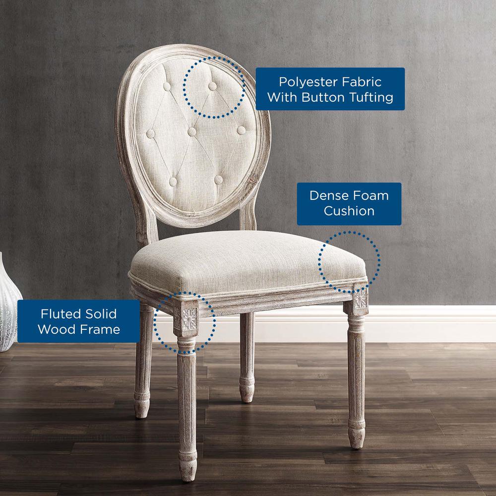 Arise Dining Side Chair Upholstered Fabric Set of 4. Picture 6