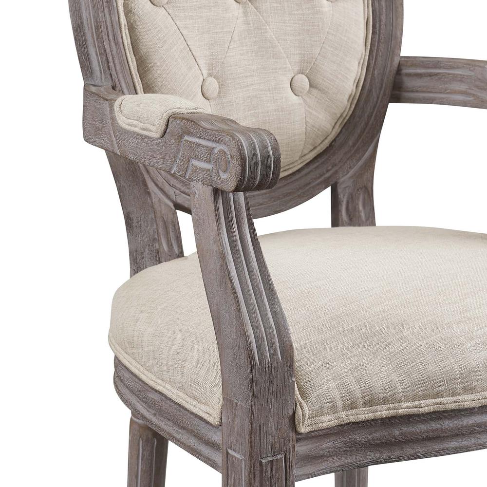 Arise Dining Armchair Upholstered Fabric Set of 4 - Beige EEI-3471-BEI. Picture 5