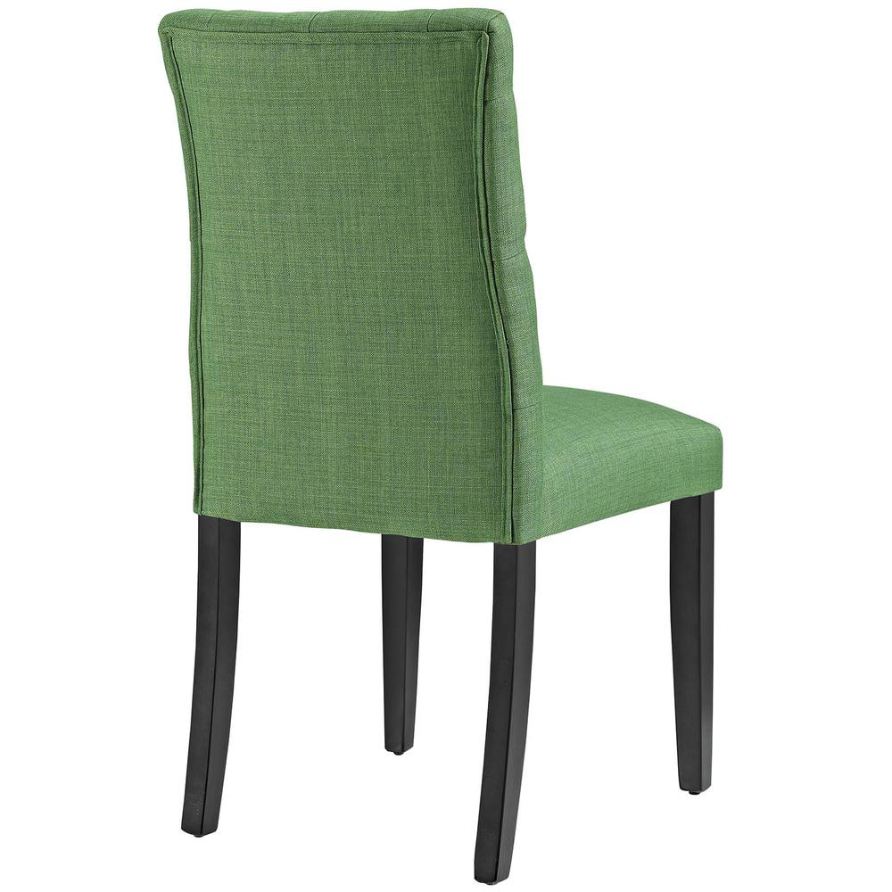 Duchess Dining Chair Fabric Set of 2 - Green EEI-3474-GRN. Picture 4