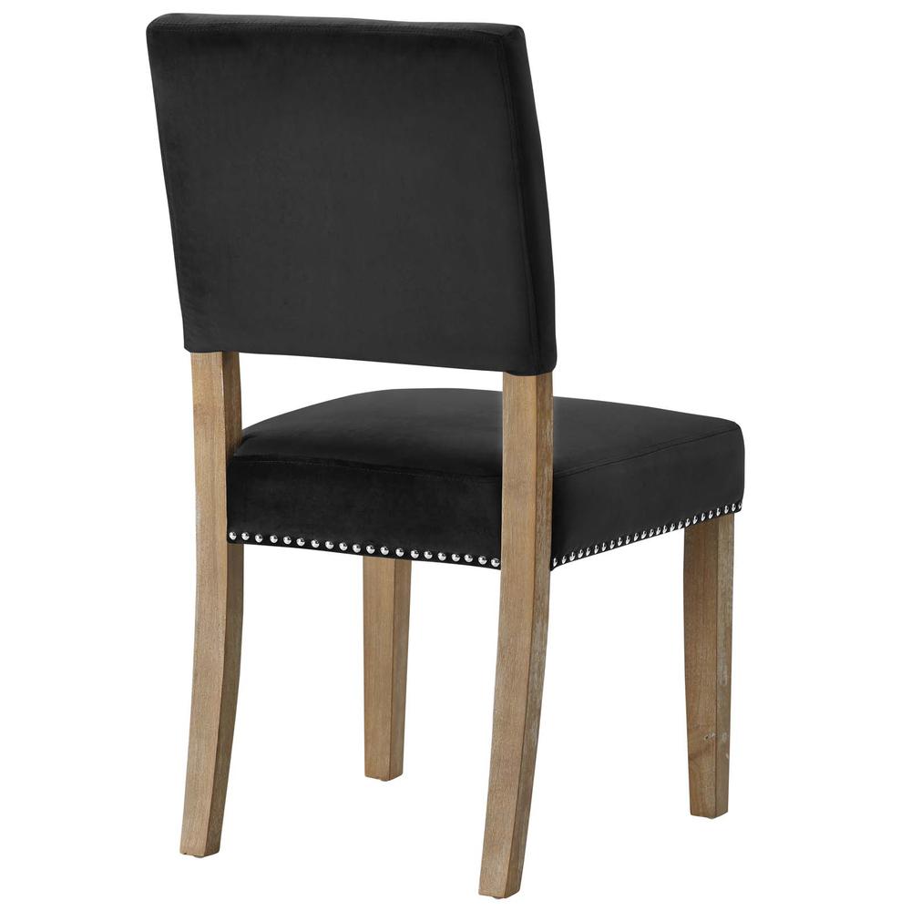 Oblige Dining Chair Wood Set of 4 - Black EEI-3478-BLK. Picture 4