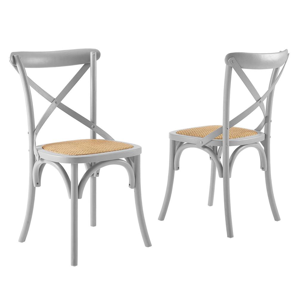 Gear Dining Side Chair Set of 2 - Light Gray EEI-3481-LGR. The main picture.