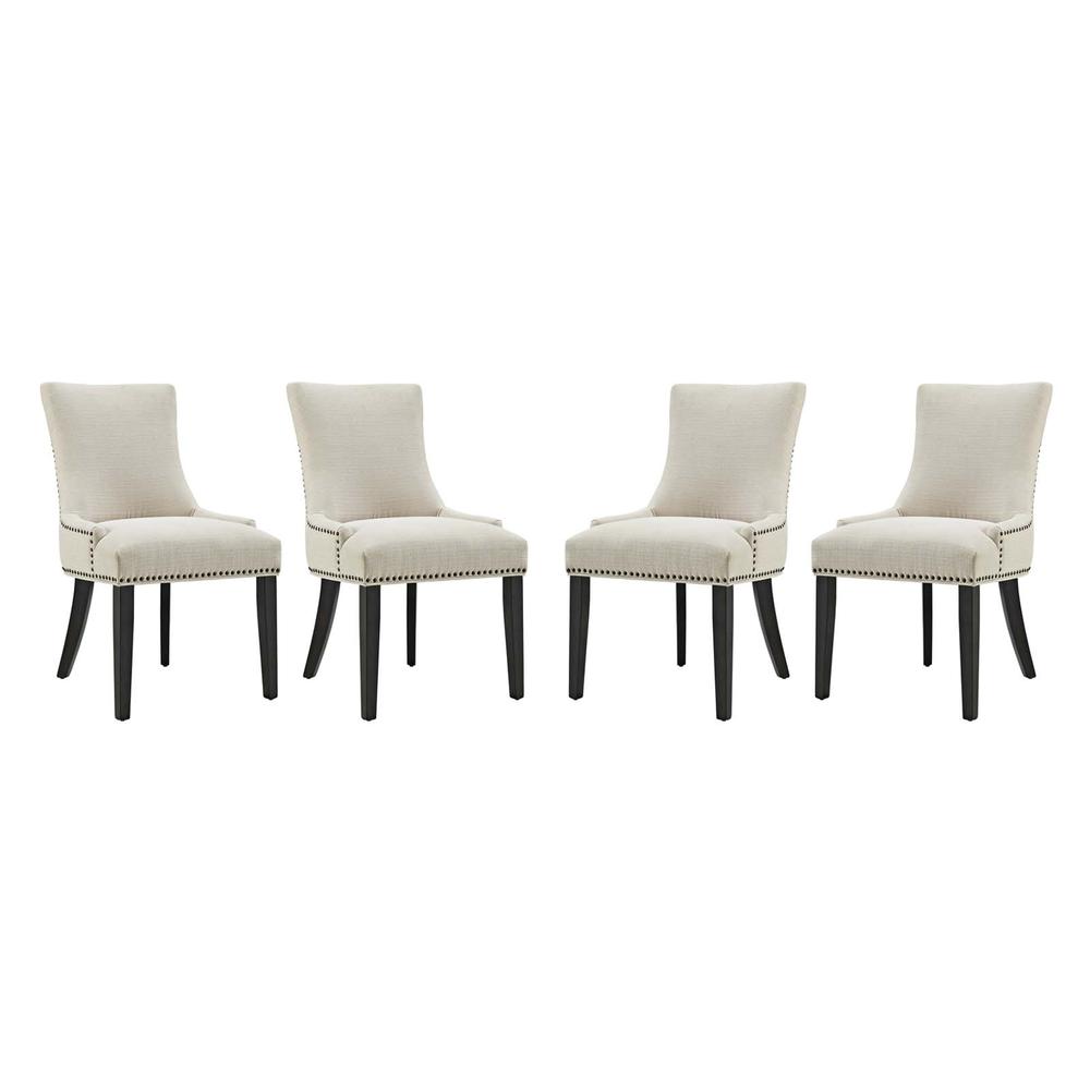 Marquis Dining Chair Fabric Set of 4 - Beige EEI-3497-BEI. The main picture.