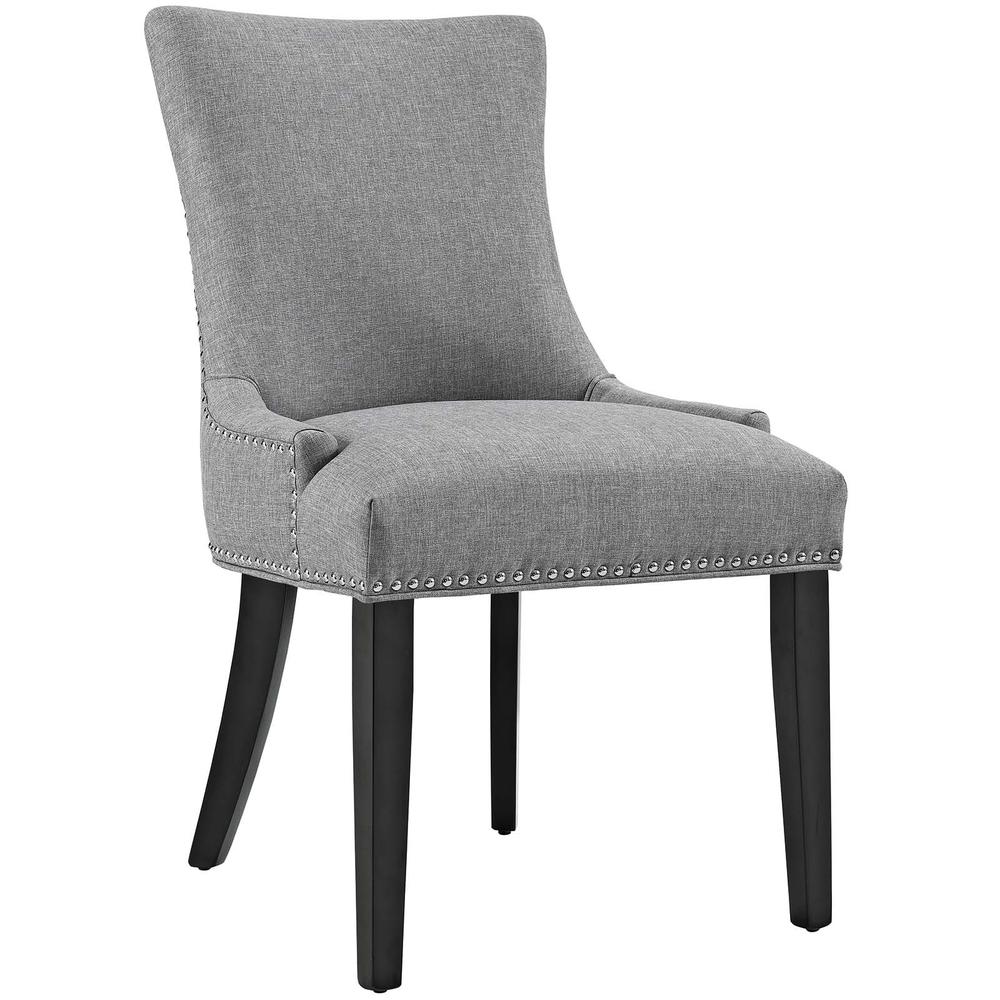 Marquis Dining Chair Fabric Set of 4 - Light Gray EEI-3497-LGR. Picture 2