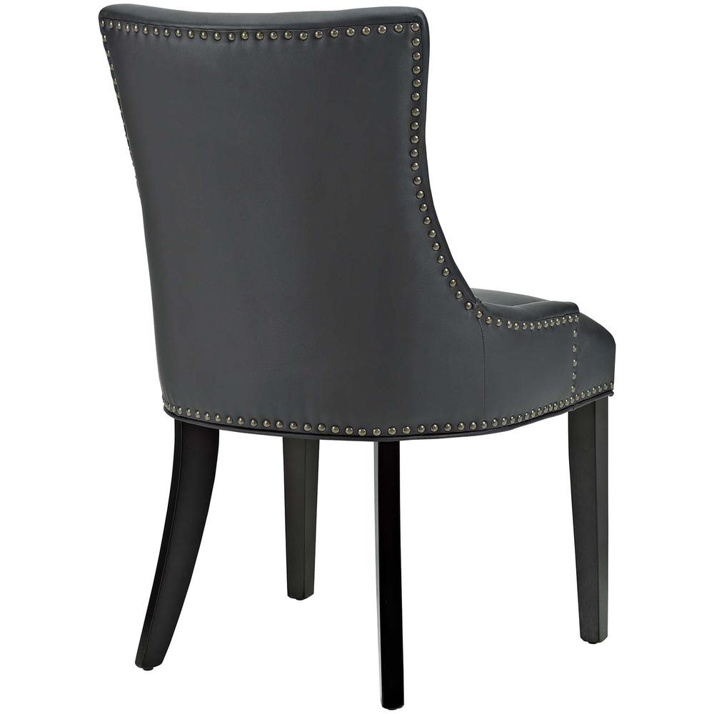 Marquis Dining Chair Faux Leather Set of 2 - Black EEI-3498-BLK. Picture 4