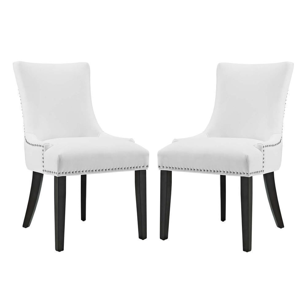 Marquis Dining Chair Faux Leather Set of 2. Picture 1