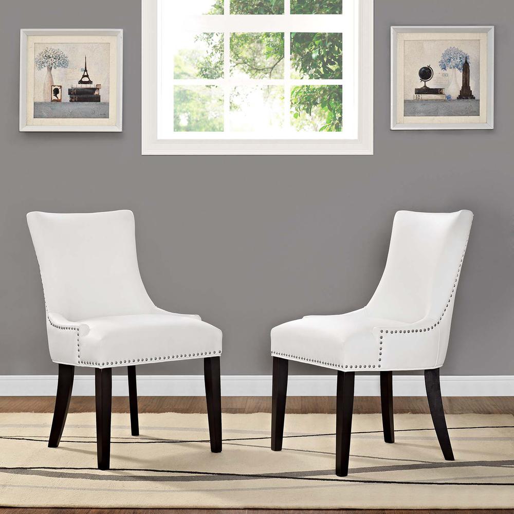 Marquis Dining Chair Faux Leather Set of 2. Picture 5