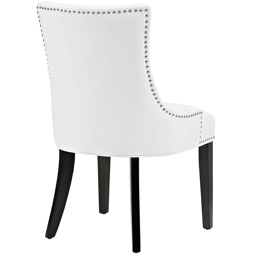 Marquis Dining Chair Faux Leather Set of 4 - White EEI-3499-WHI. Picture 4
