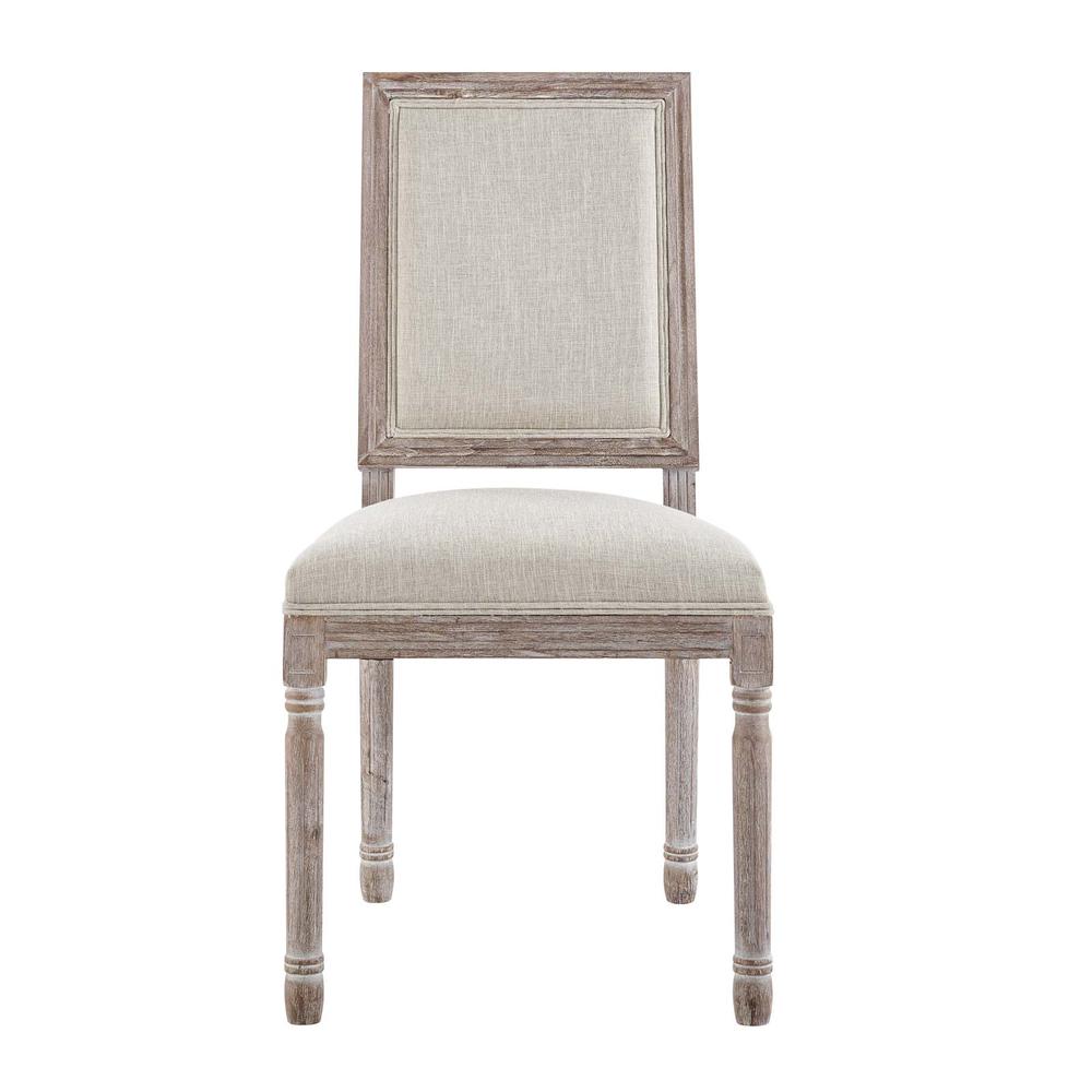 Court Dining Side Chair Upholstered Fabric Set of 2. Picture 5