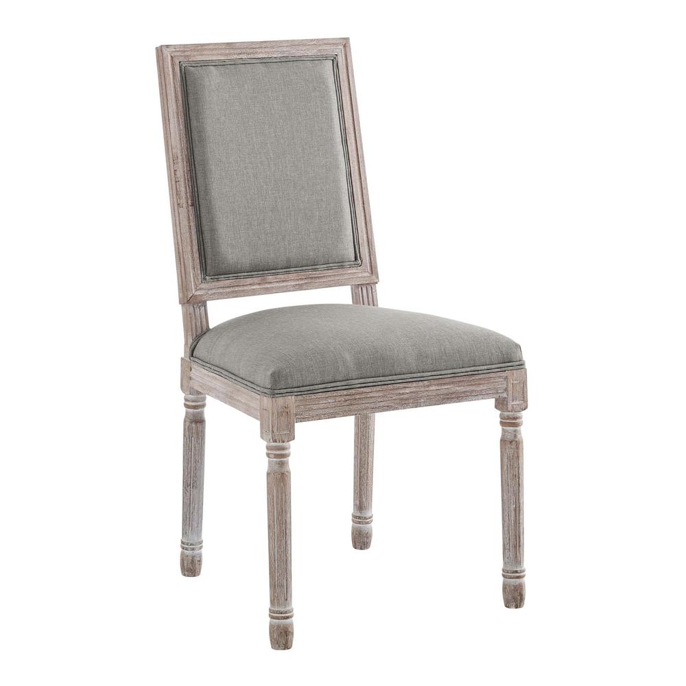Court Dining Side Chair Upholstered Fabric Set of 2. Picture 2