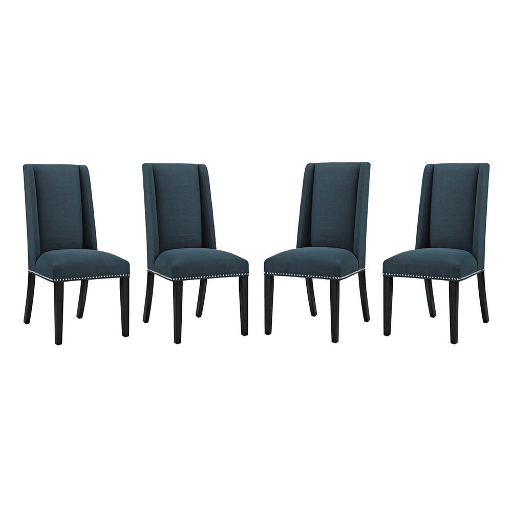 Baron Dining Chair Fabric Set of 4 - Azure EEI-3503-AZU. The main picture.