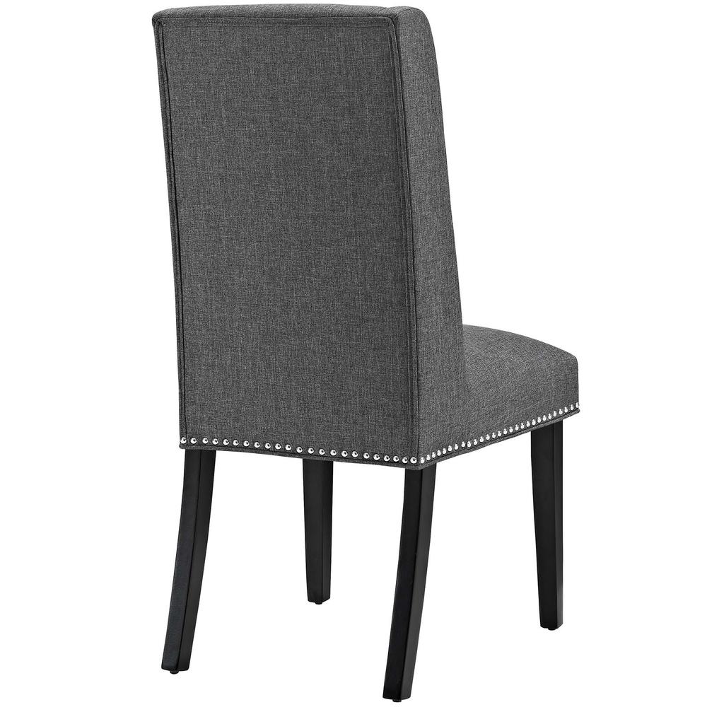 Baron Dining Chair Fabric Set of 4 - Gray EEI-3503-GRY. Picture 4