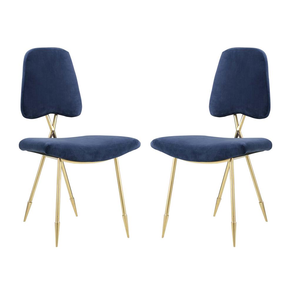 Ponder Dining Side Chair Set of 2 - Navy EEI-3506-NAV. The main picture.