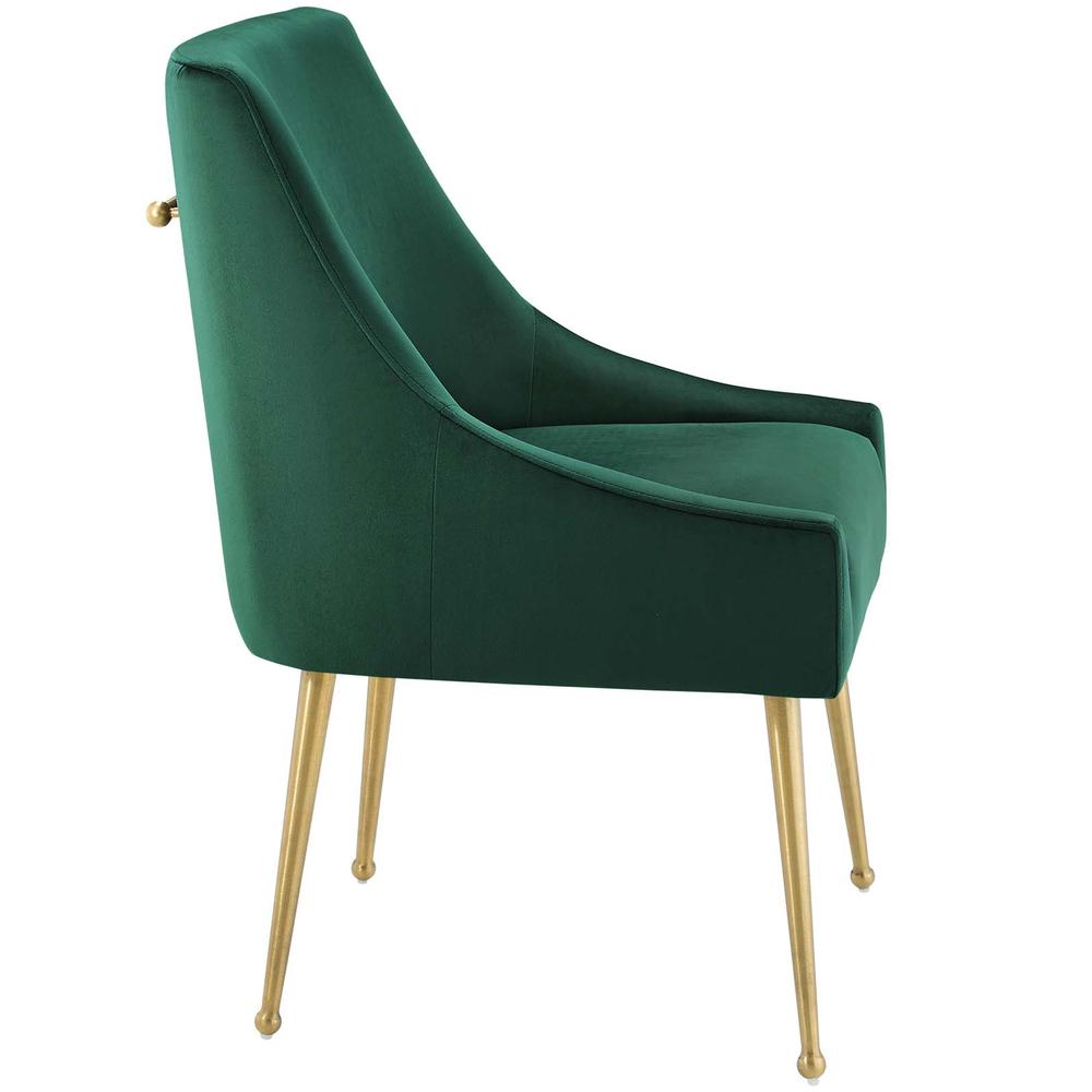 Discern Upholstered Performance Velvet Dining Chair. Picture 2