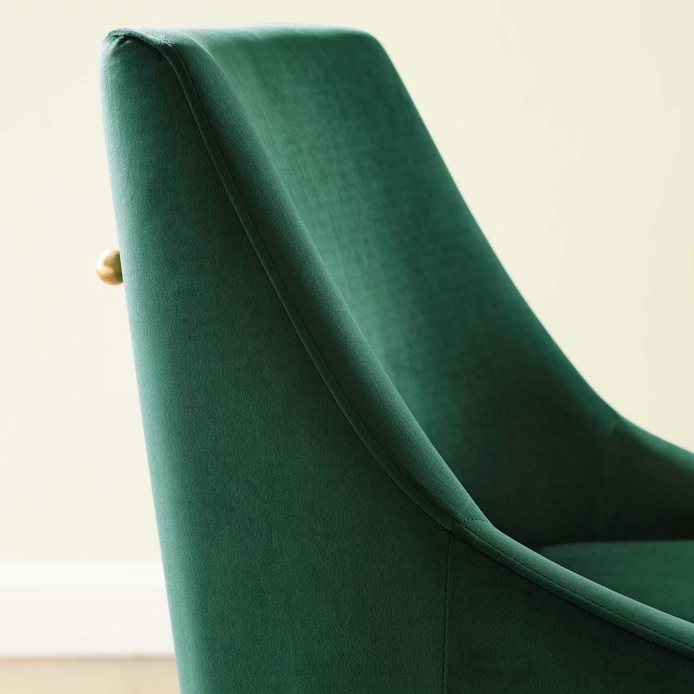 Discern Upholstered Performance Velvet Dining Chair. Picture 5