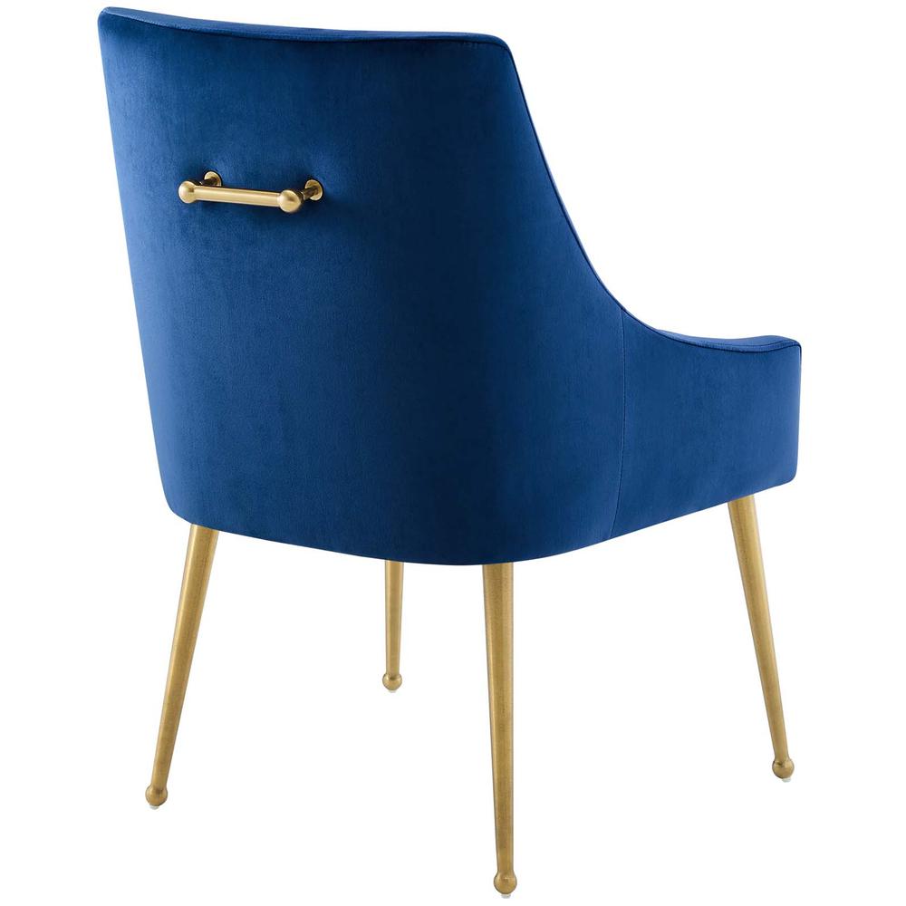 Discern Upholstered Performance Velvet Dining Chair. Picture 3
