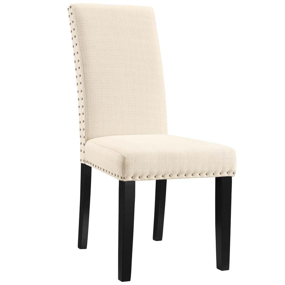 Parcel Dining Side Chair Fabric Set of 2 - Beige EEI-3551-BEI. Picture 2