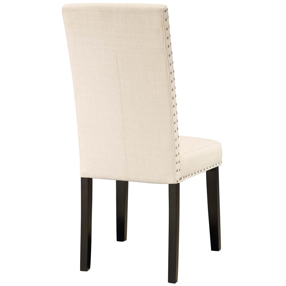 Parcel Dining Side Chair Fabric Set of 2 - Beige EEI-3551-BEI. Picture 4