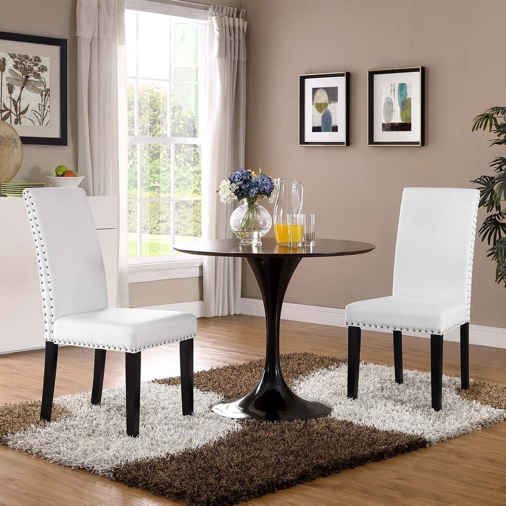 Parcel Dining Side Chair Vinyl Set of 2. Picture 5