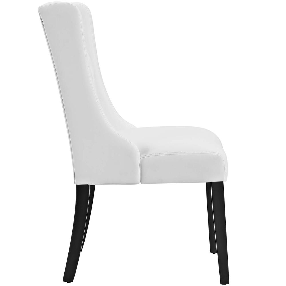 Baronet Dining Chair Vinyl Set of 2 - White EEI-3555-WHI. Picture 3